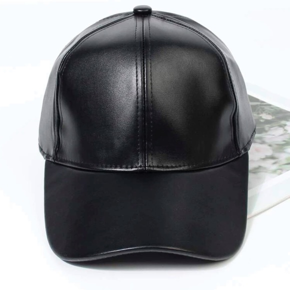Luxe Vegan Leather Baseball Cap - Picture 5 of 8